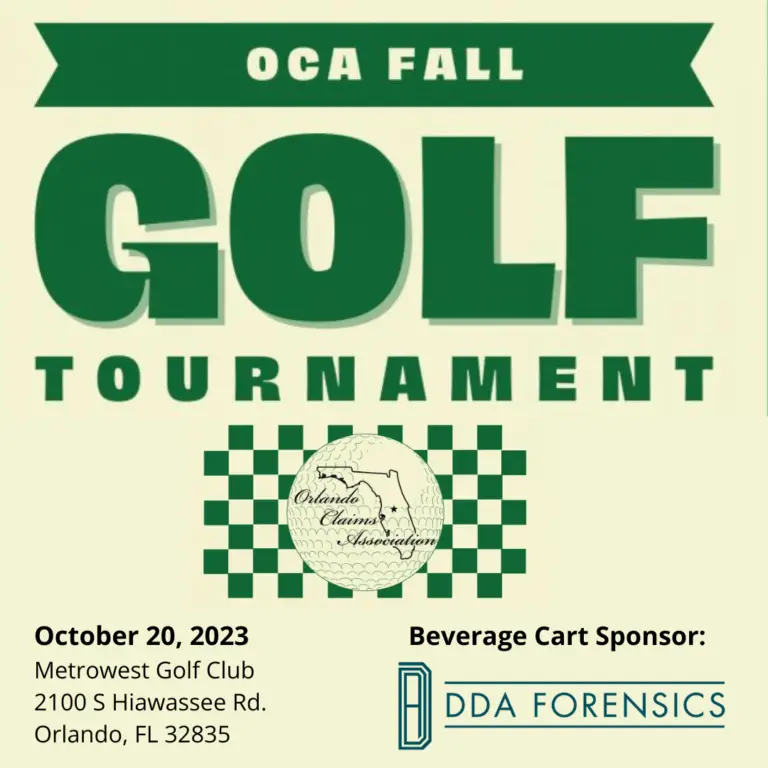 Fore! DDA Forensics Sponsors the Orlando Claims Association Fall Golf Tournament