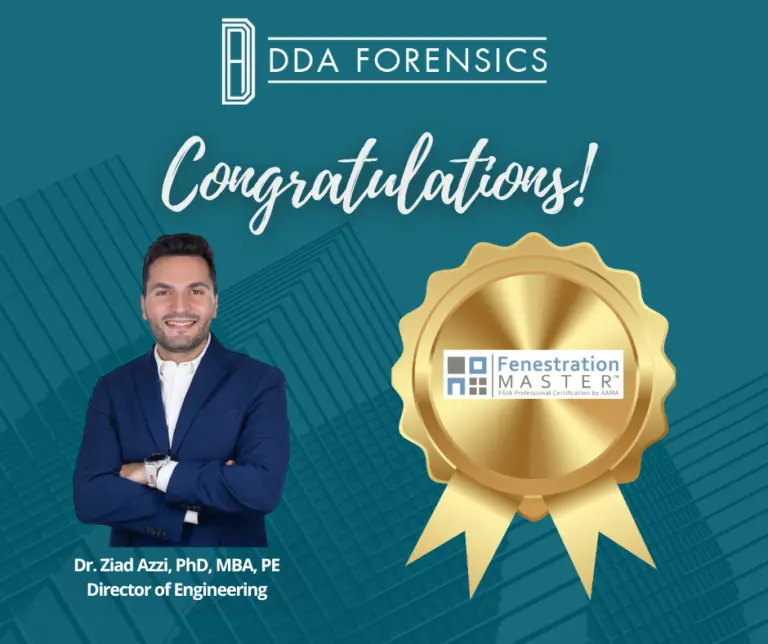 Dr. Ziad Azzi Earns Prestigious Fenestration Master® Certificate from the Fenestration & Glazing Industry Alliance