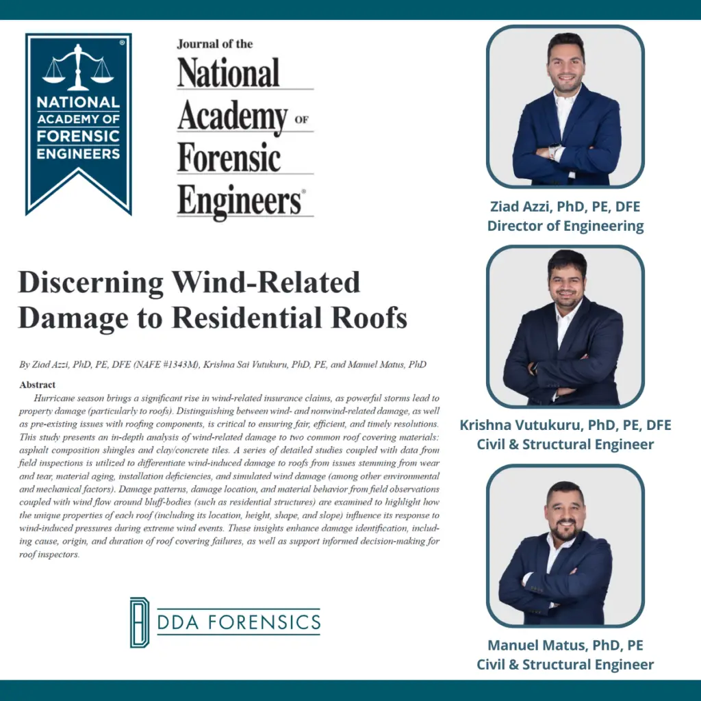 Research by DDA Forensics Engineers Published in Journal of National Academy of Forensic Engineers