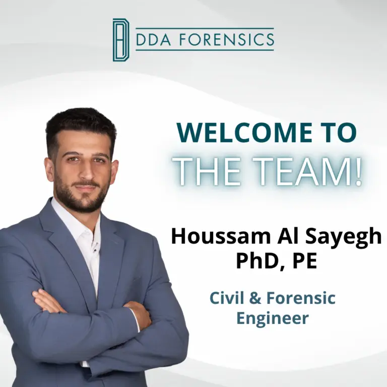 DDA Forensics Continues Strategic Growth with Addition of Dr. Houssam Al Sayegh